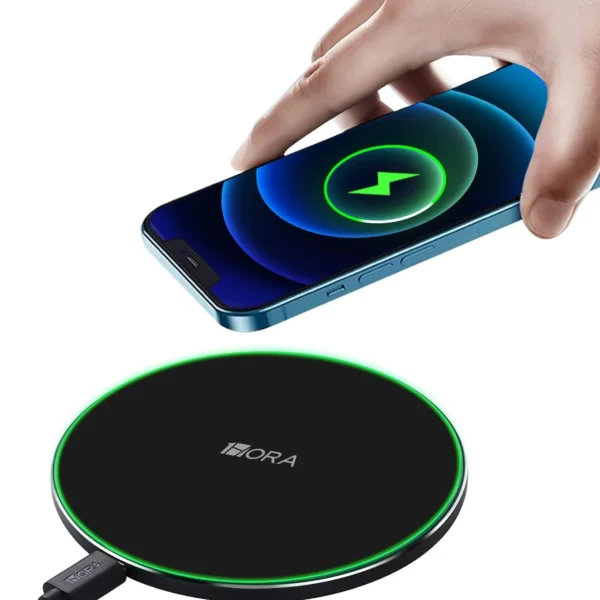 1Hora GAR151 Wireless Charger – 15W Quick Charge, Qi Multi-Mode