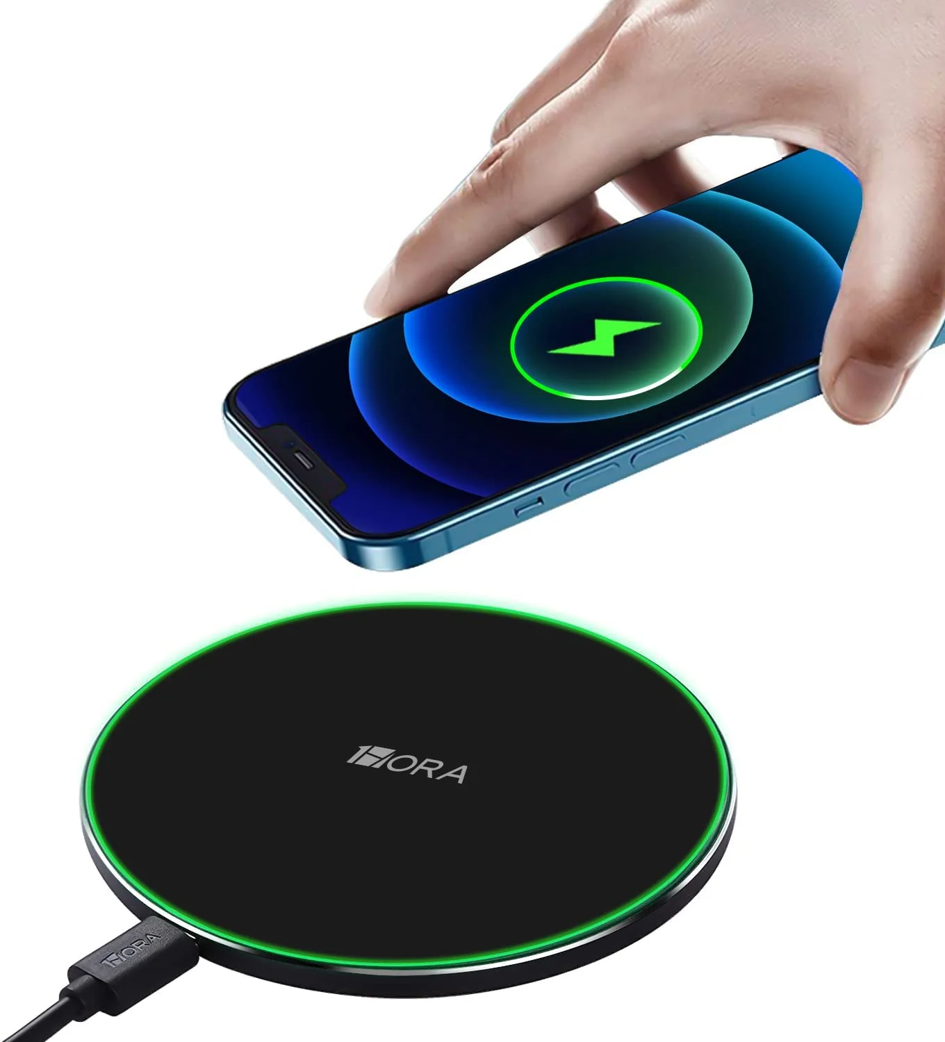 1Hora GAR151 Wireless Charger – 15W Quick Charge, Qi Multi-Mode
