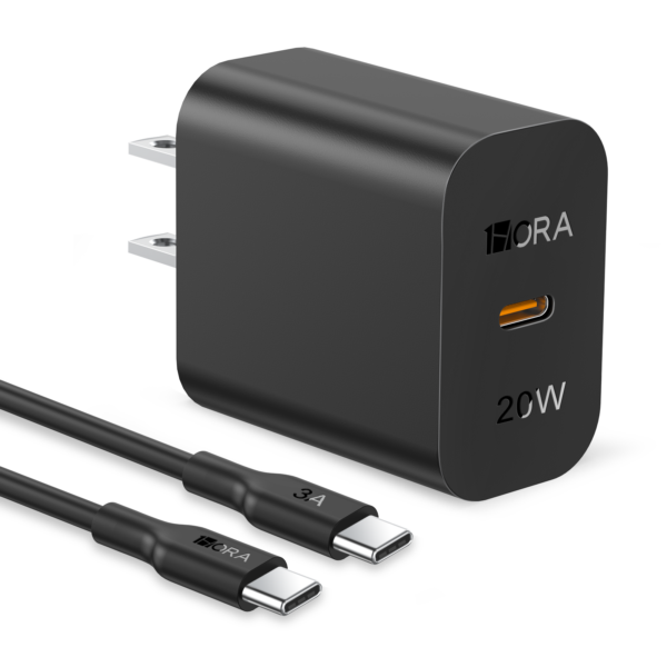 1Hora GAR153 20W Fast Charger with Type-C to Type-C Data Cable