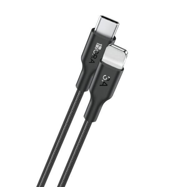 1Hora CAB273 3A Braided Type-C to Lightning Data & Charging Cable