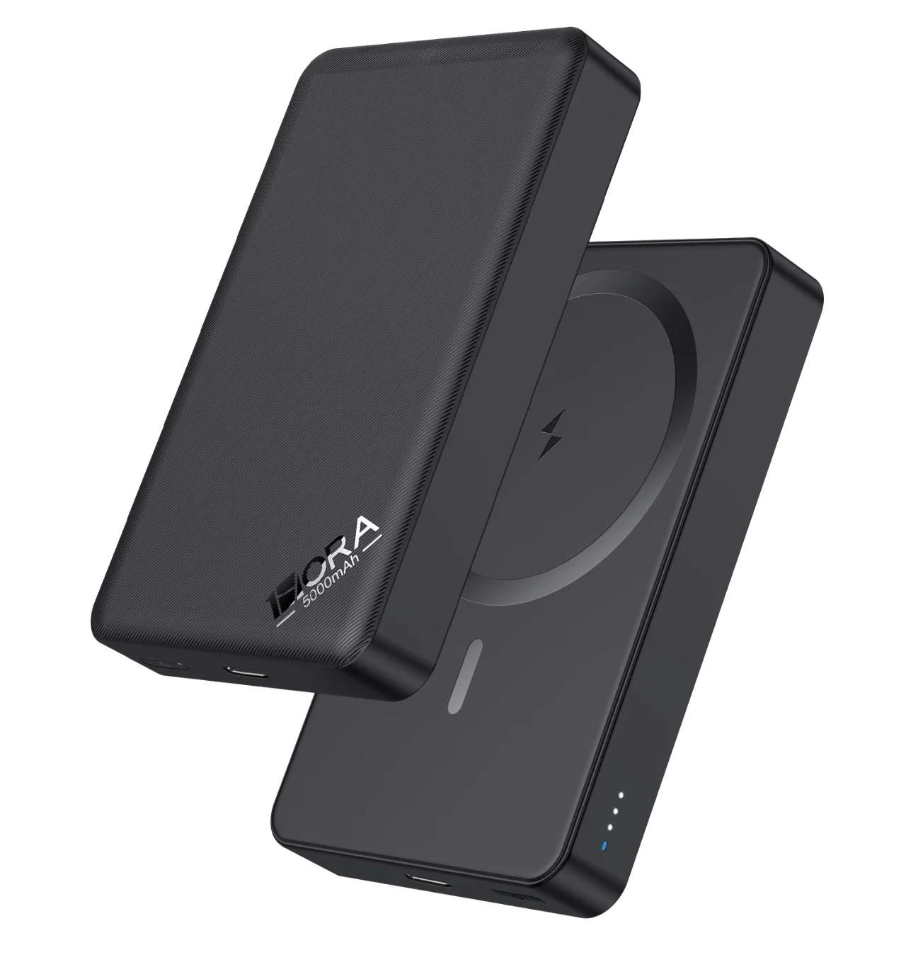 1Hora GAR276 5000mAh MagSafe Wireless Power Bank — Black