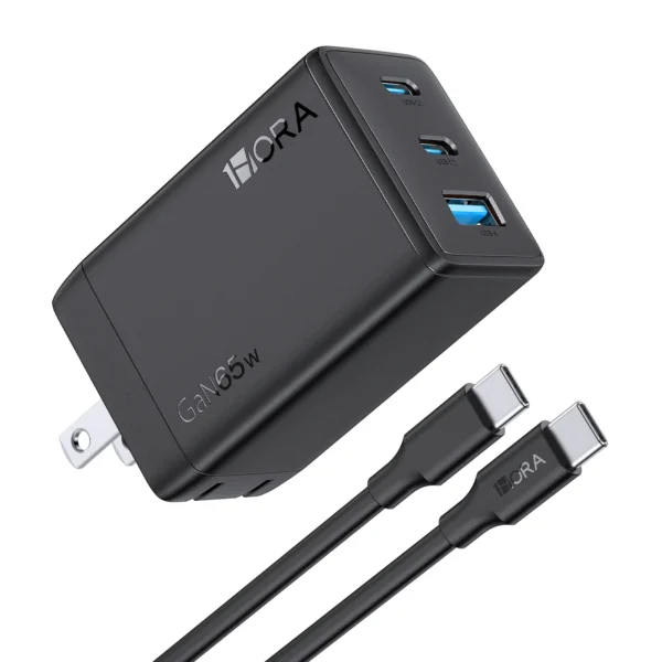 1HORA GAR322 65W GaN 3-Port Charger (EU Plug)