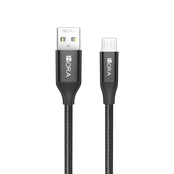1Hora CAB248 USB-A to USB Micro-B Braided Cable 1m — 2.4A
