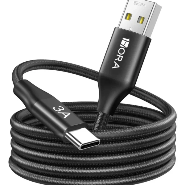1Hora CAB264 Braided USB-A to USB Type-C Cable 2m — 3A