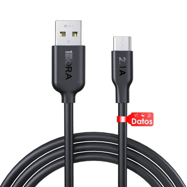 1Hora USB-A to Type-C 2.1A Data & Charging Cable