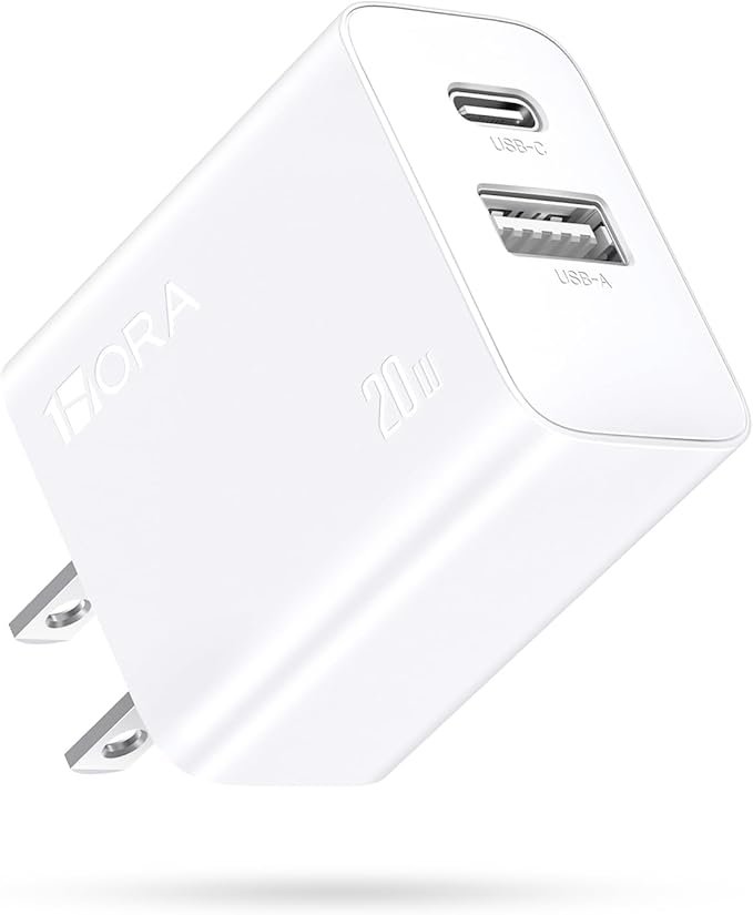 1Hora GAR161 2-Port 20W Fast Charger – USB-A and USB-C