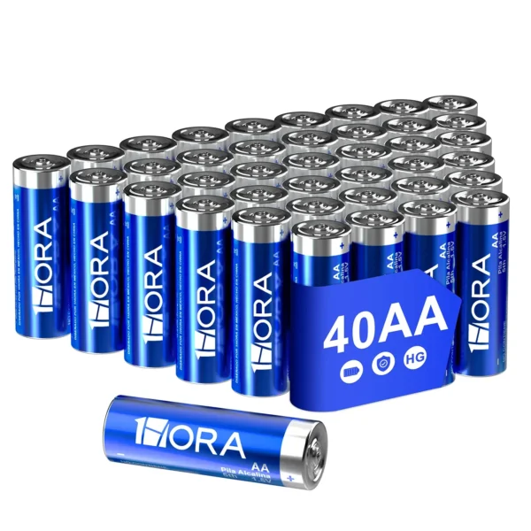 1Hora Industrial Alkaline AA Batteries