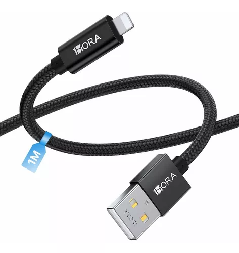 1Hora V8 Series CAB250 — 2.4A Braided USB to iPhone Cable