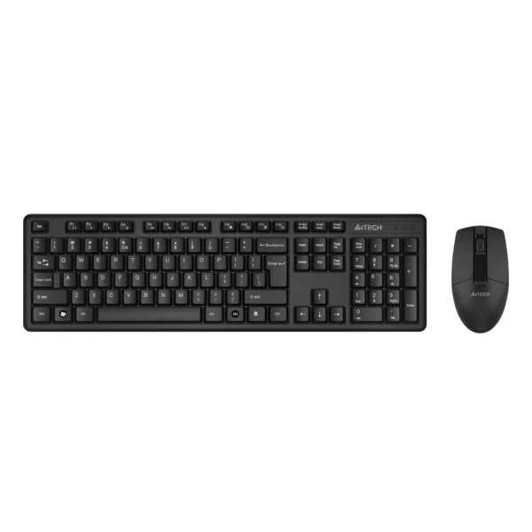 A4Tech 3330NS Wireless Desktop Keyboard & Mouse Combo – Black