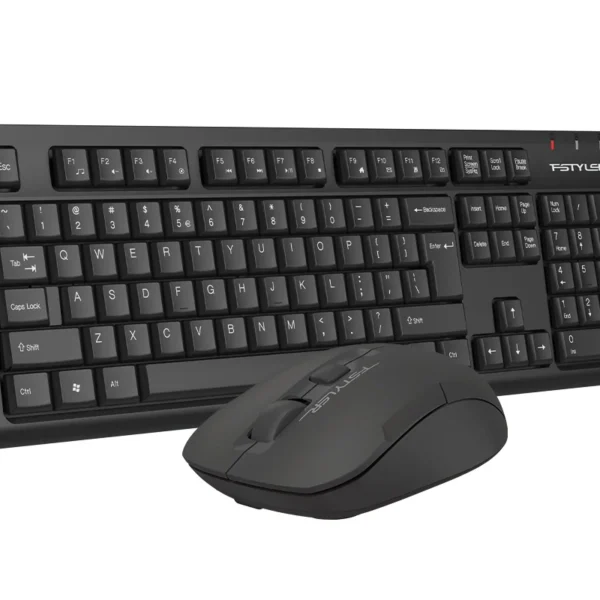A4Tech FG1200S Fstyler Wireless Desktop Set — Silent Click, Black US