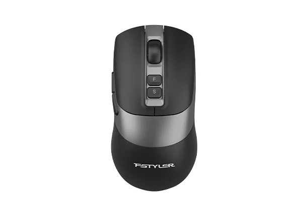 A4Tech FG50S Plus Fstyler 2.4G Wireless Silent Click Mouse – USB, Black