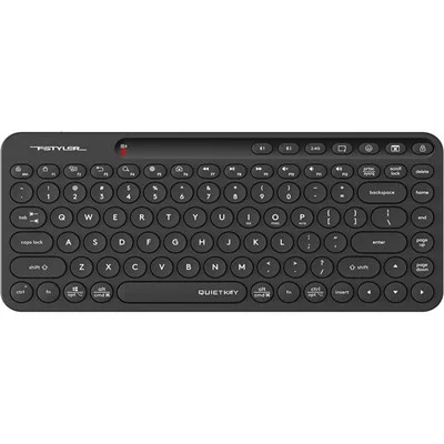 A4Tech Fstyler FBK36C AS Bluetooth & 2.4G Rechargeable Keyboard – Black