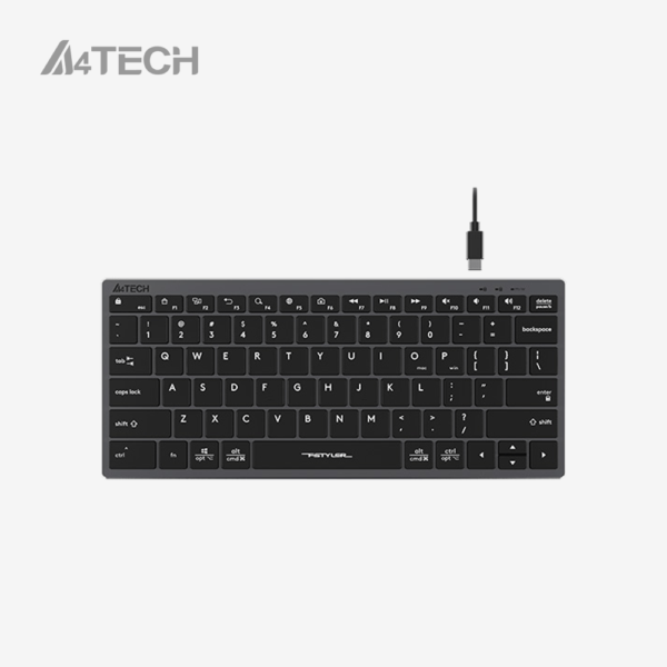 A4Tech Fstyler FX51 Scissor Switch Compact Wired Keyboard – Black