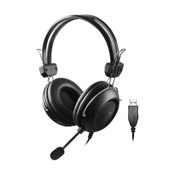 A4Tech HU-35 ComfortFit Stereo USB Headset with In-Line Controls
