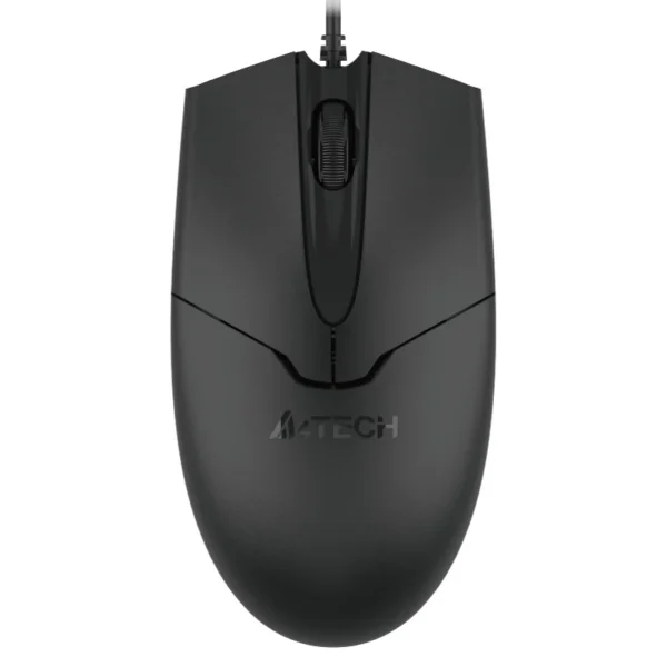 A4Tech OP-550S Silent Click Wired USB Mouse – Black