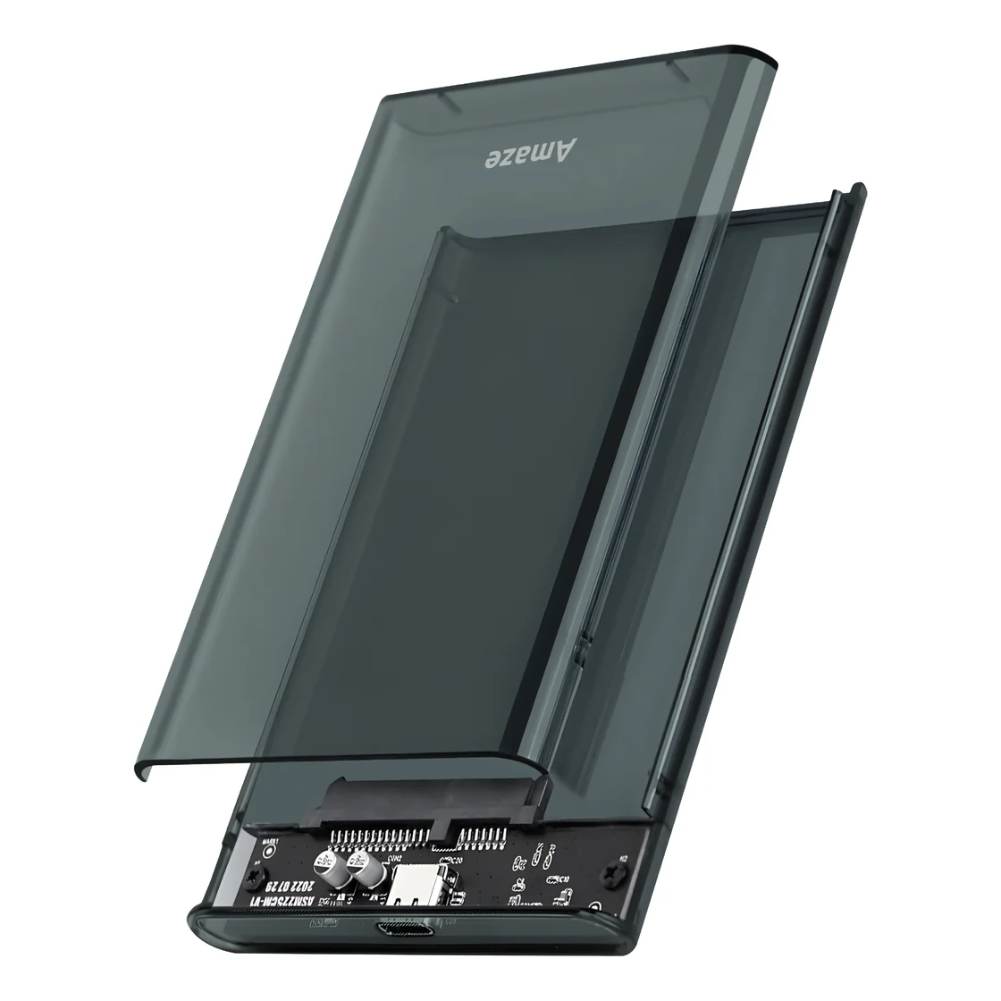 Amaze A206C Pro Phantom 2.5″ Enclosure — Transparent Type-C 6Gbps