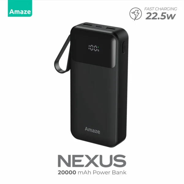 Amaze A232 Nexus Power Bank – 20000 mAh, 22.5W Fast Charge