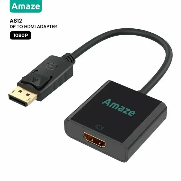 Amaze A812 DisplayPort to HDMI Adapter — 1080p / 1920×1200