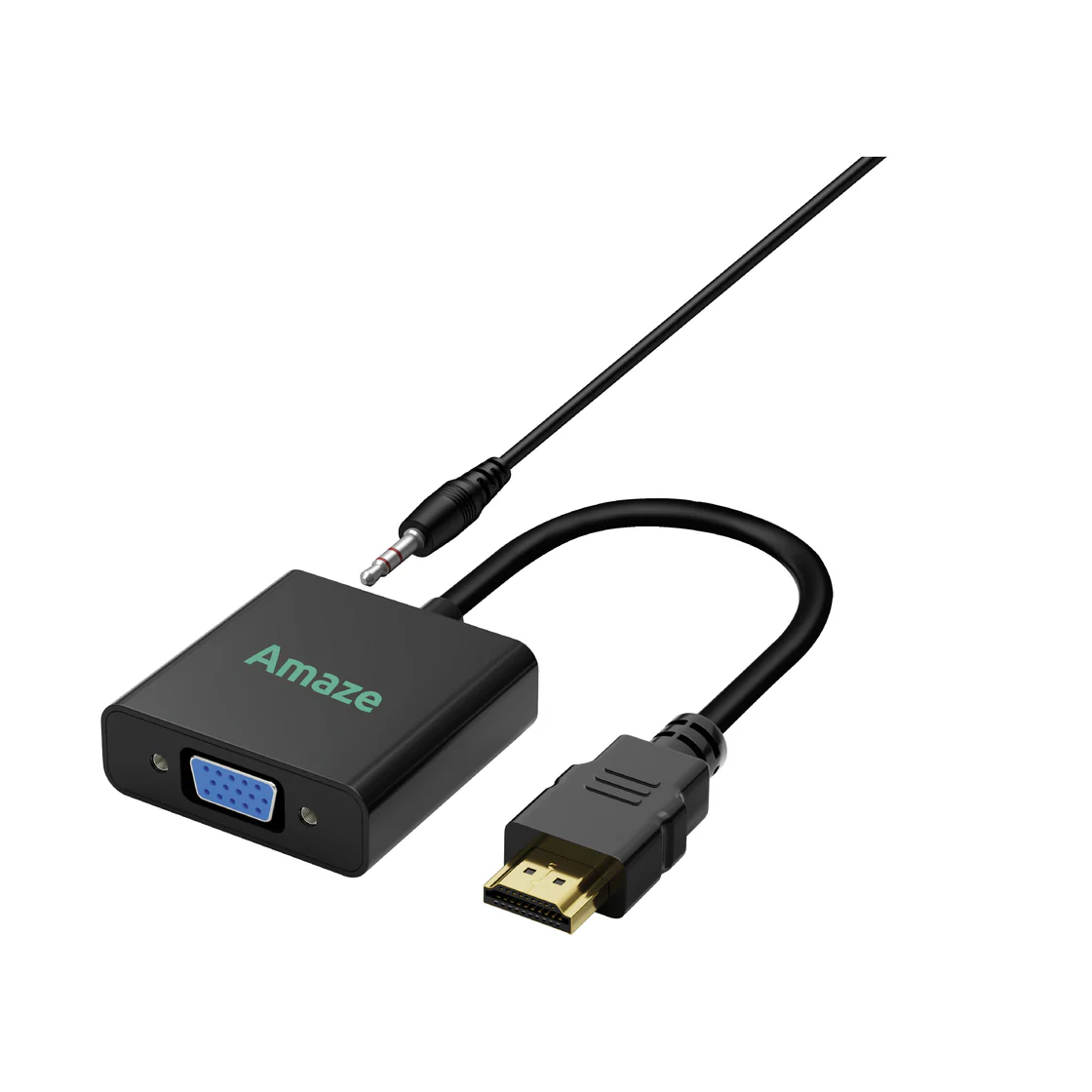 Amaze A823 HDMI to VGA With Audio Adapter — 1080p Full HD
