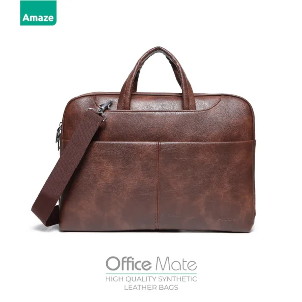 Amaze A920 Office Mate Synthetic Leather Laptop Bag – 14–15.6″
