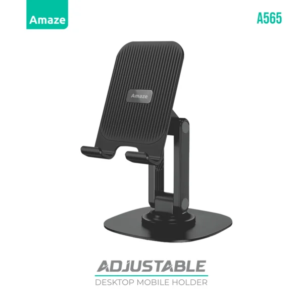 Amaze A565 Adjustable Metallic Desktop Mobile Holder