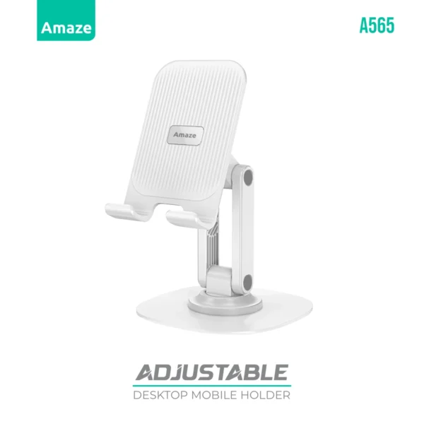 Amaze A565 Adjustable Metallic Desktop Mobile Holder