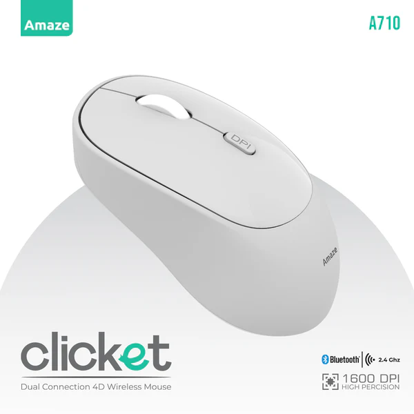 Amaze A710 Clicket Dual Wireless Mouse - Image 2