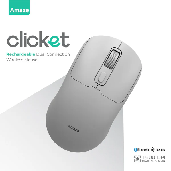 Amaze A712 Clicket Dual Wireless Rechargeable Mouse - Image 2