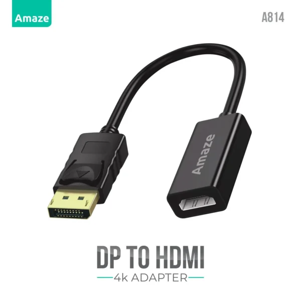 Amaze A814 DisplayPort to HDMI Adapter – 4K @ 30Hz