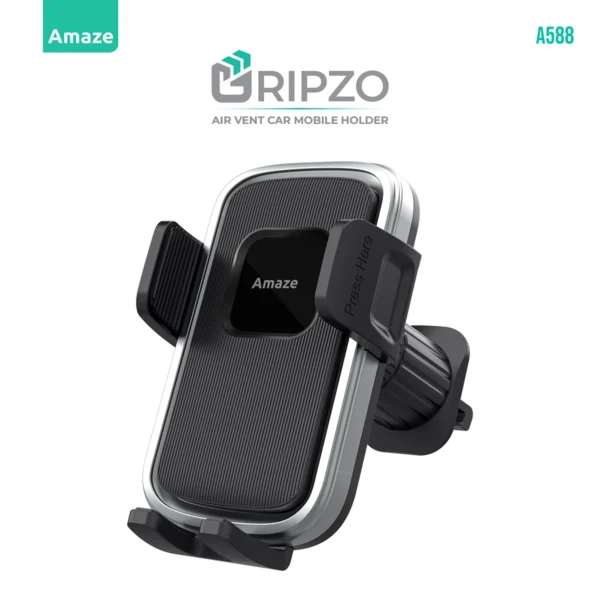 Amaze Gripzo A588 Air Vent Car Mobile Holder – Black