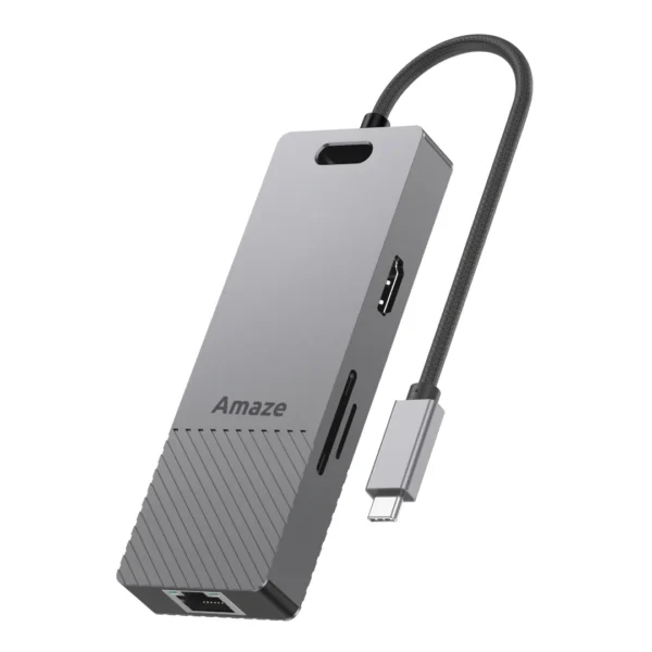 Amaze Hyper Flux A332 7-in-1 Dual Display USB-C Hub