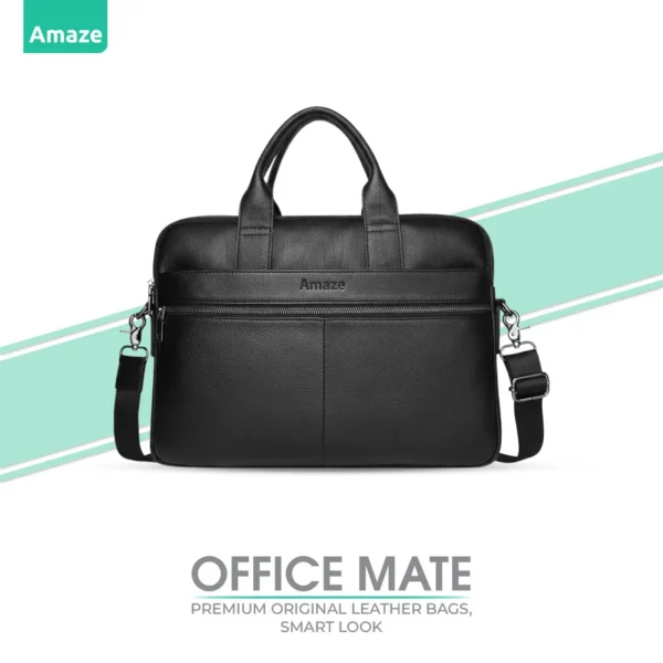 Amaze A925 OfficeMate Original Leather Bag – 15.6″ Laptop