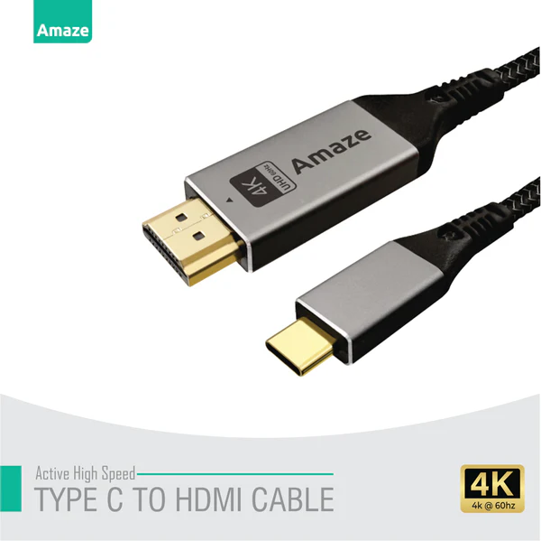 Amaze USB-C to HDMI 4K@60Hz Display Cable 2m – A145