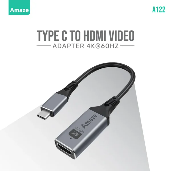 Amaze A125 USB-C to HDMI Video Adapter – 4K at 60Hz