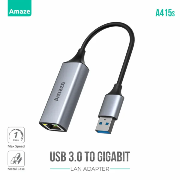 Amaze USB 3.0 to Gigabit Ethernet Adapter A415s