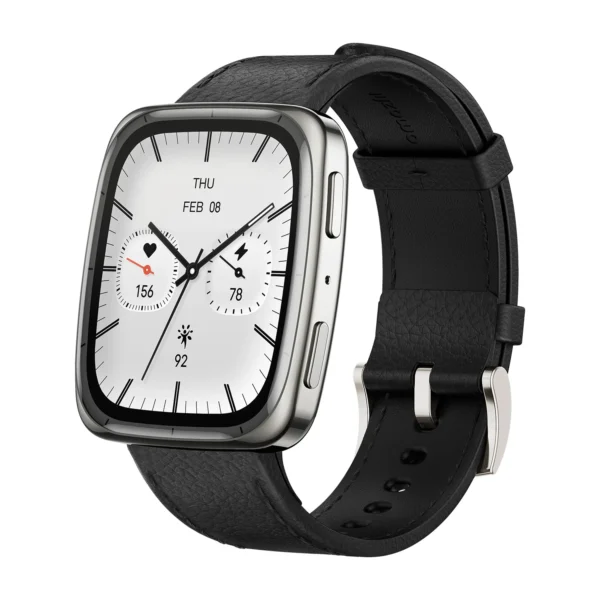 Amazfit Active 2 Square Smartwatch — 1.75″ AMOLED, 10-Day Battery