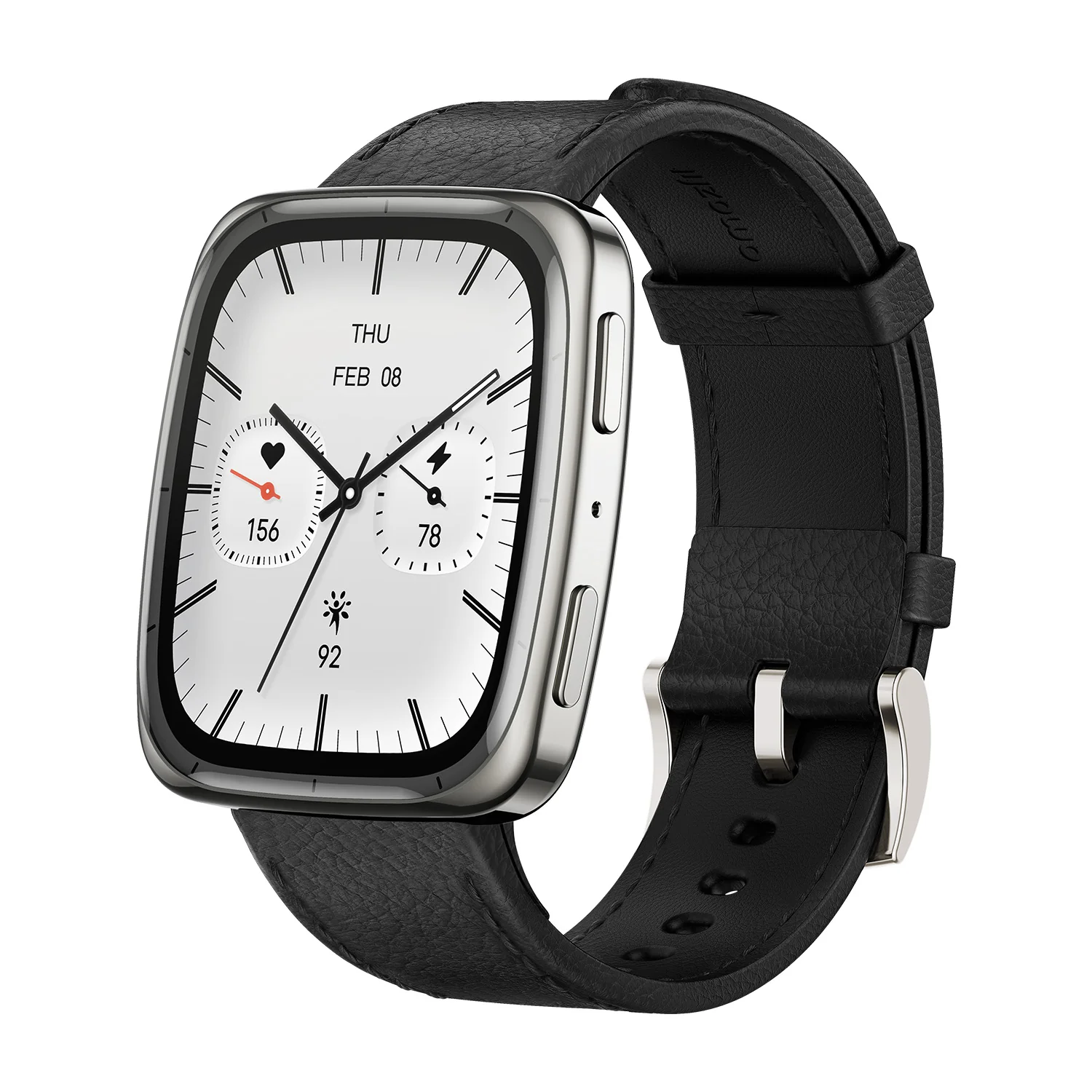 Amazfit Active 2 Square Smartwatch — 1.75″ AMOLED, 10-Day Battery