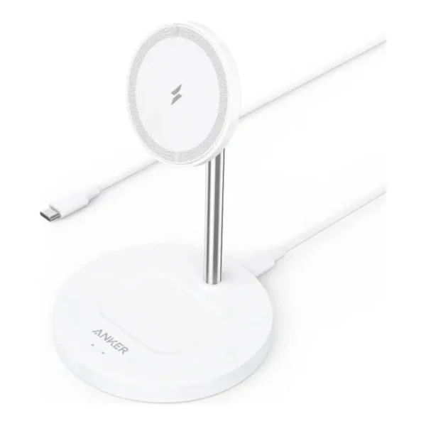 Anker PowerWave Magnetic 2-in-1 Stand Lite Wireless Charger – A2543