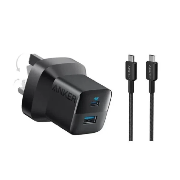 Anker 323 Charger 33W Dual-Port USB-C with Cable – B2331