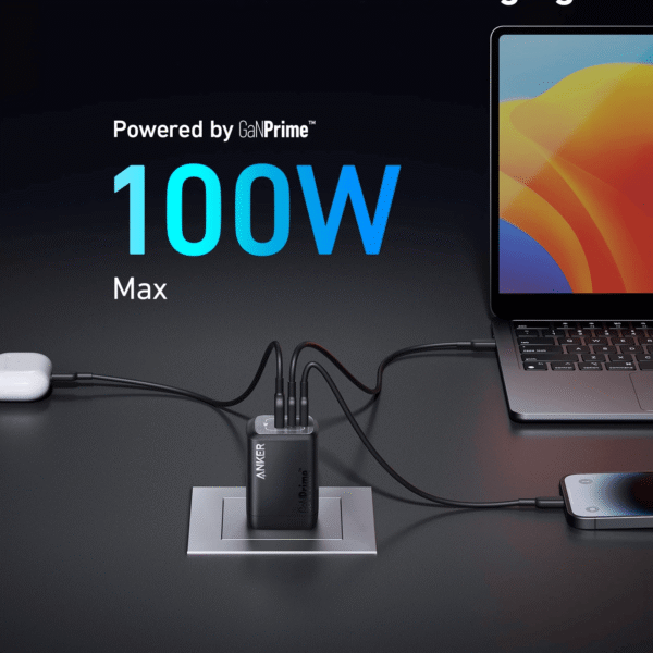 Anker GanPrime 100W Charger — 3-Port GaN (B2343P11)