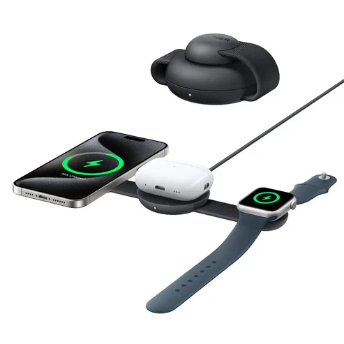 Anker MagGo 3-in-1 Foldable Qi2 15W Wireless Charging Pad – B25M8