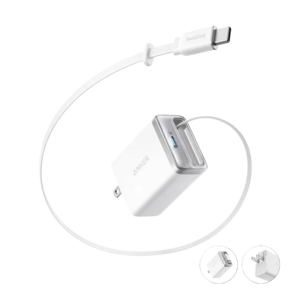 Anker Nano Charger 35W with Built-In Retractable USB-C — A2658