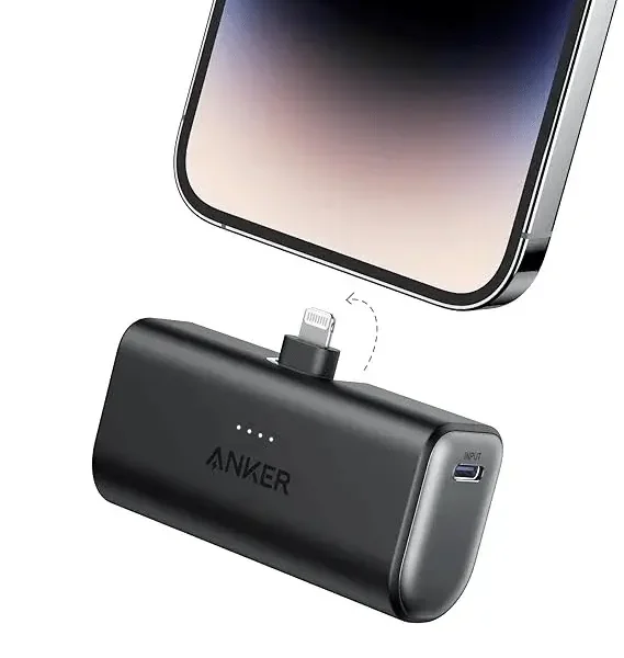 Anker Nano Power Bank 5000mAh with Built-In Lightning Connector 12W (A1645)