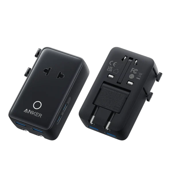 Anker Nano 5-Port Travel Adapter with Type A, I, G & C Plugs – A9215