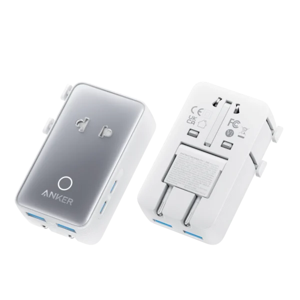 Anker Nano 5-Port Travel Adapter with Type A, I, G & C Plugs – A9215
