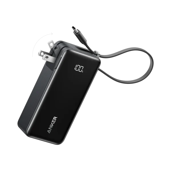 Anker Power Bank 10000mAh Fusion 30W with Built-In USB-C Cable – A1637