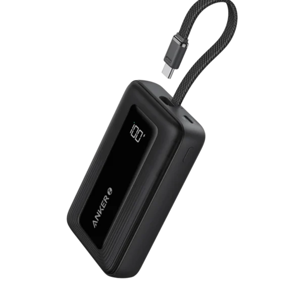 Anker Zolo Power Bank 10000mAh 30W with Built-In USB-C Cable — A1688