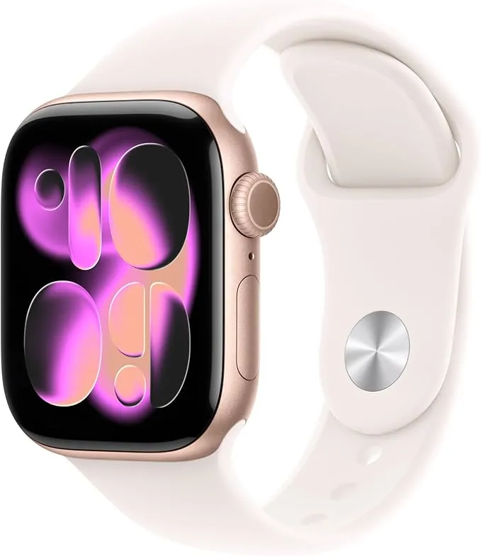 Apple Watch Series 11 GPS 42mm Jet Black Aluminum Case with Sport Band - Image 2