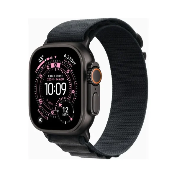 Apple Watch Ultra 3 49mm Black Titanium Case with Alpine Loop