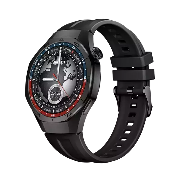 Aurafit Energy 3 AM34 AMOLED Smartwatch with Dual Strap — GPS & Wireless Charging